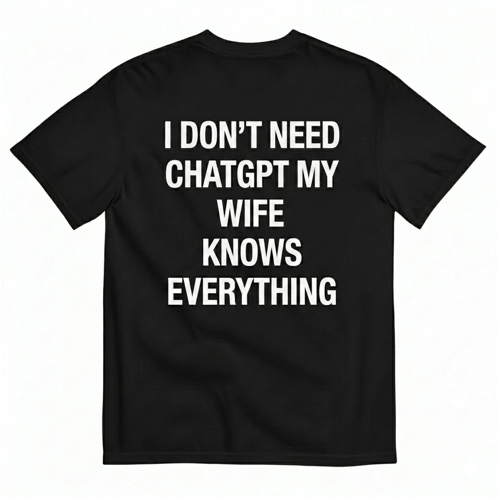THE WIFE KNOWS EVERYTHING TEE (BACK PRINT)