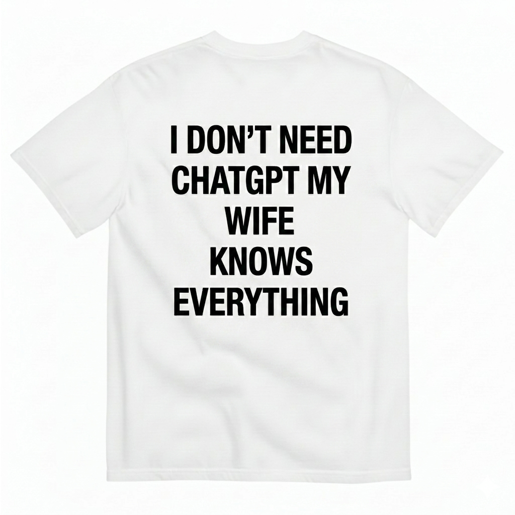 THE WIFE KNOWS EVERYTHING TEE (BACK PRINT)